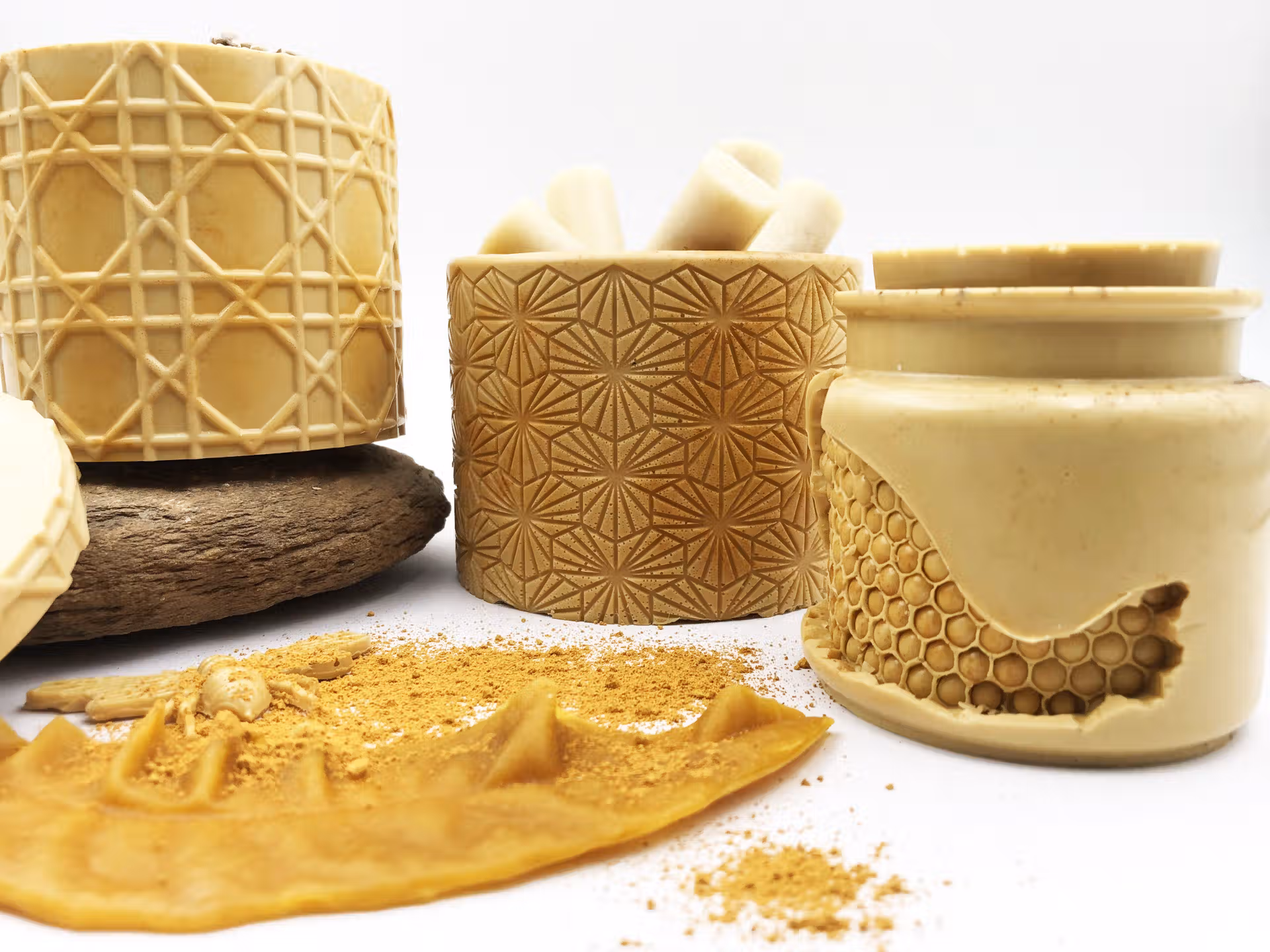 pot epice alvéoles cire d'abeille beilsens avec pigment